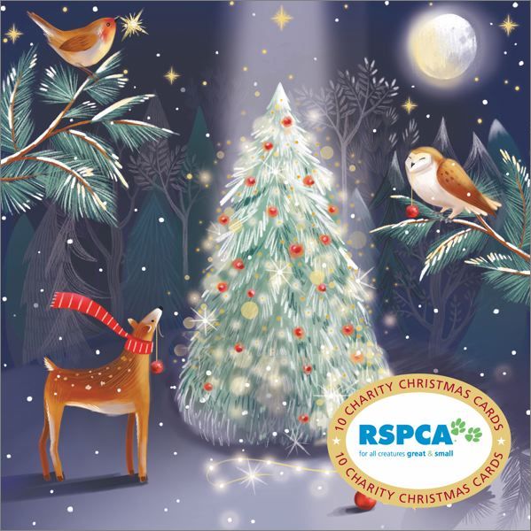 RSPCA Charity Christmas Card Pack - Magical Trees and Friends