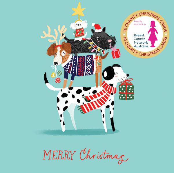 BCNA Charity Christmas Card Pack - Christmas Dogs