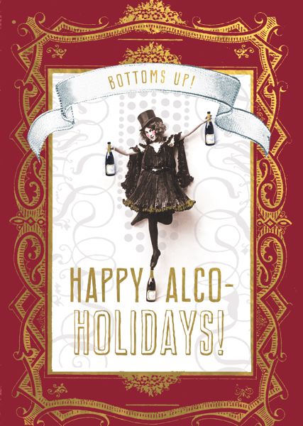 Happy Alco-Holidays Christmas Card
