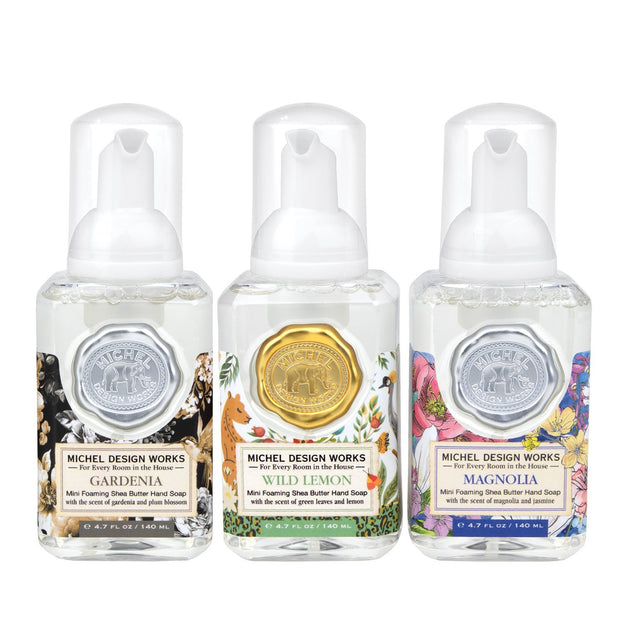 Michel Design Works Foaming Hand Soap Mini Set - Magnolia; Gardenia & Wild Lemon