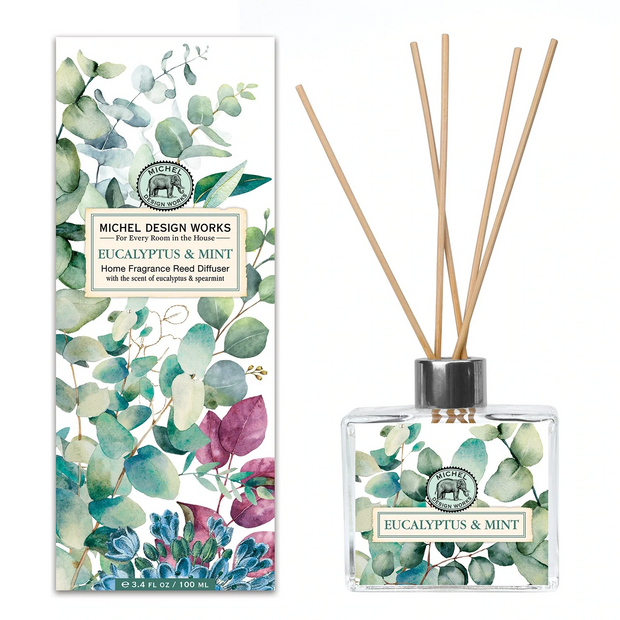 Michel Design Works Eucalyptus & Mint Home Fragrance Reed Diffuser