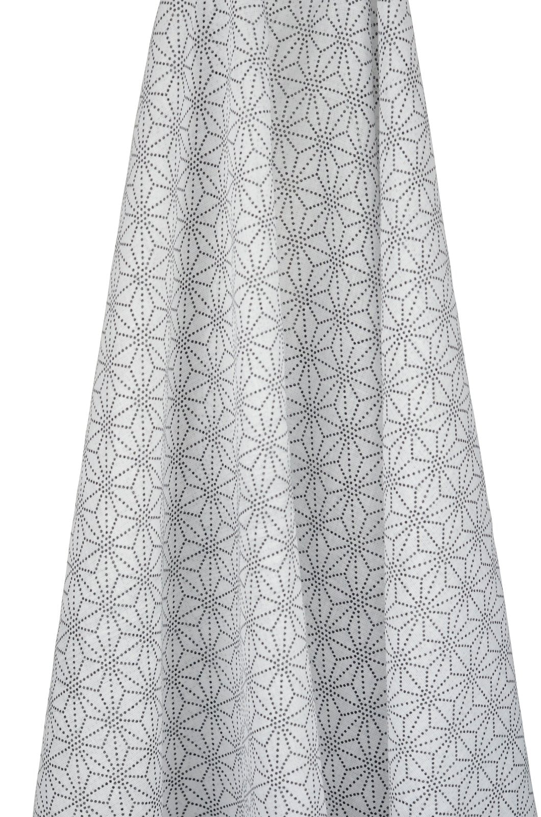 White & Black Geometric Muslin Wrap