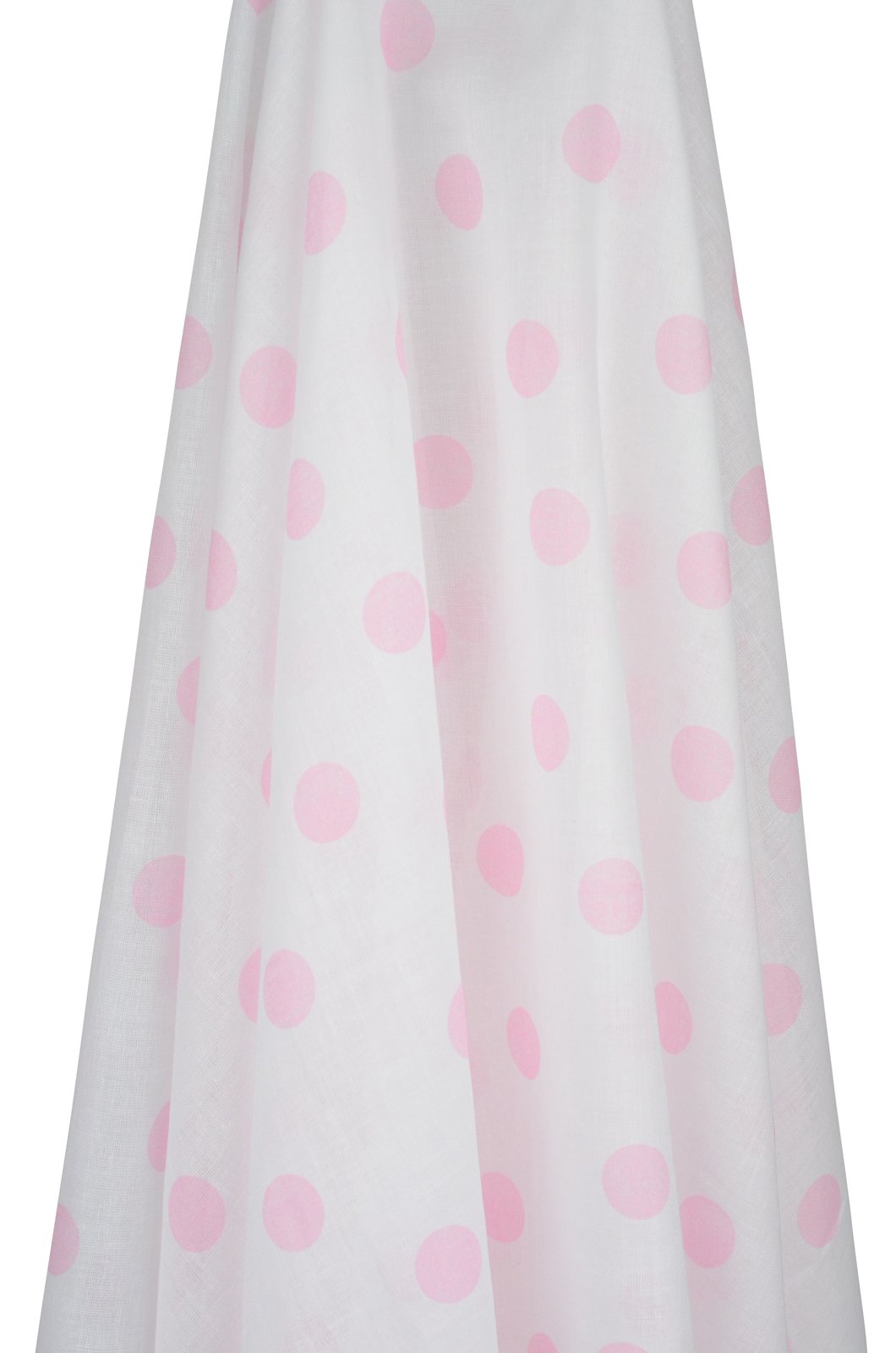 White Muslin with Pink Spots