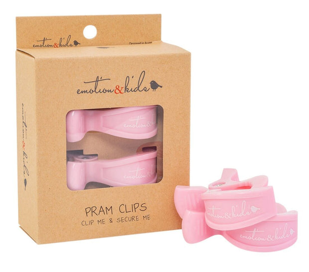 Pink Pram Clips - 2 Pack