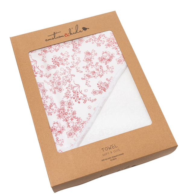 Japanese Blossom Hooded Towel