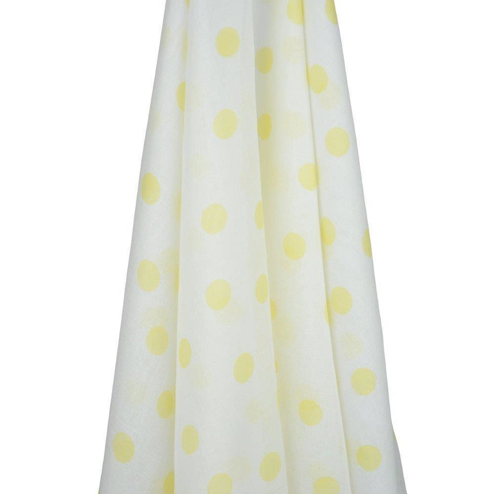White Muslin with Lemon Spots