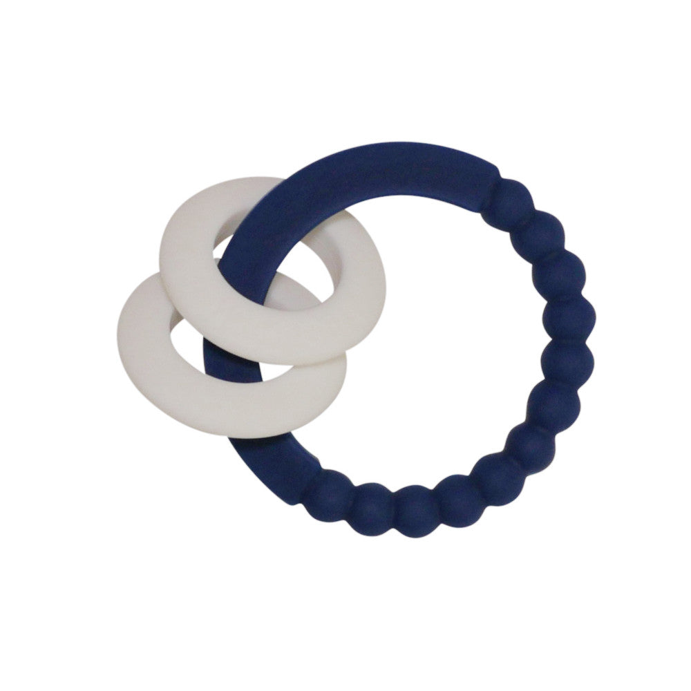 Navy & White Teething Ring