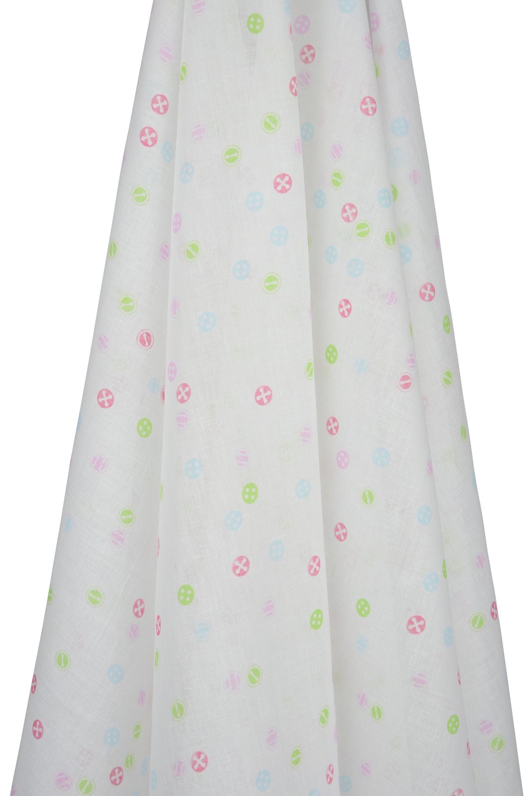 White Muslin with Buttons