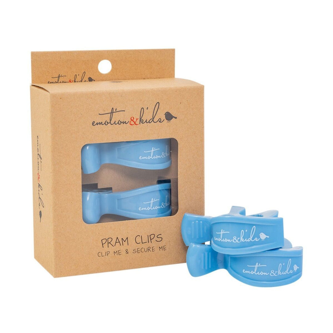 Blue 2 Pack Pram Clips