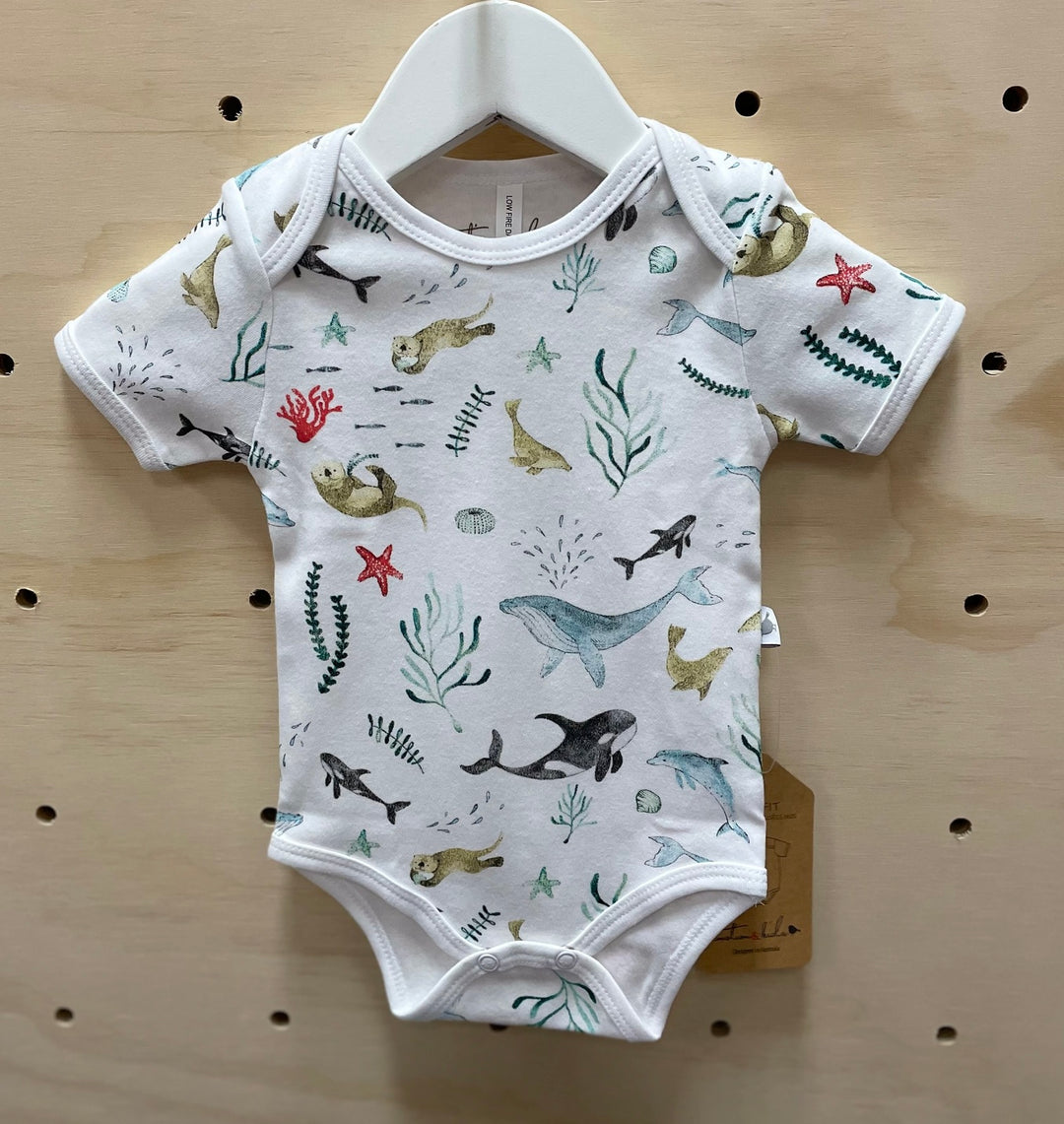 Under the Sea Short Sleeve Bodysuit 3-6m