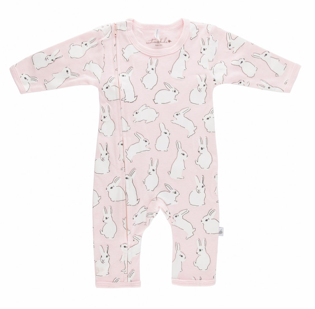 Bunnies Romper with Zip 3-6months