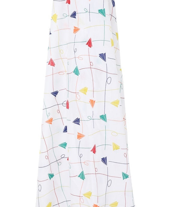 Paper Aeroplane Muslin Wrap