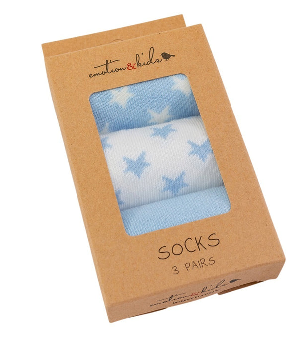 Blue Star 3 Pack Socks