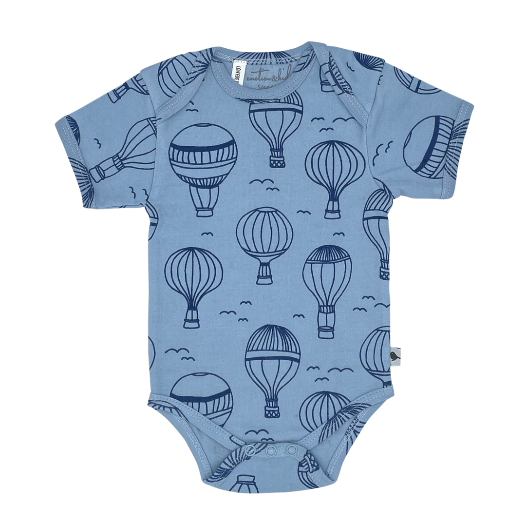 Hot Air Balloon Short Sleeve Bodysuit 3-6 Months