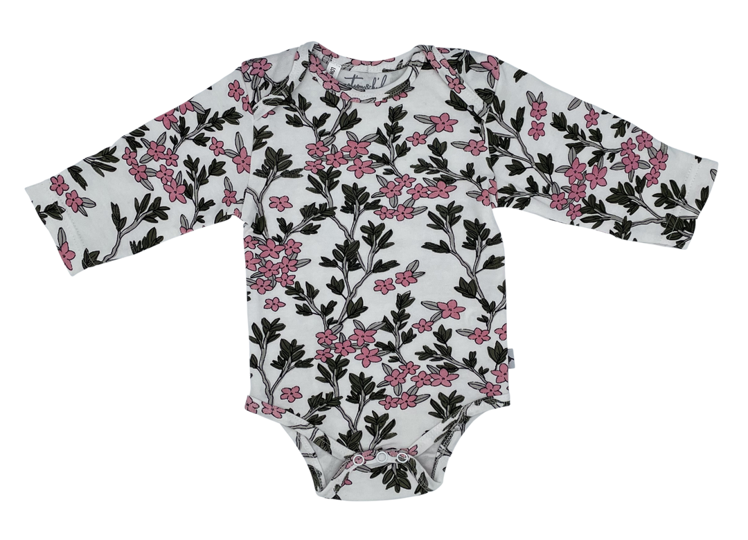 Messy Wild Flowers Long Sleeve Bodysuit 3-6 Months