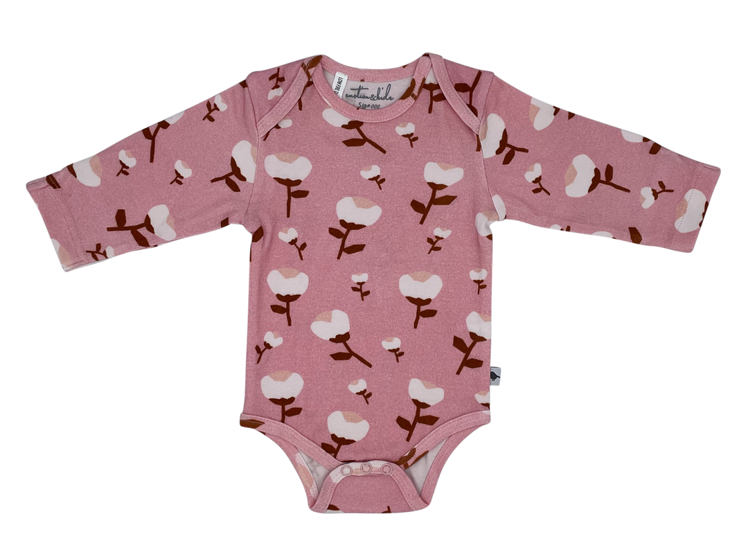 Paper Cut Blossom Long Sleeve Bodysuit 0-3 Months