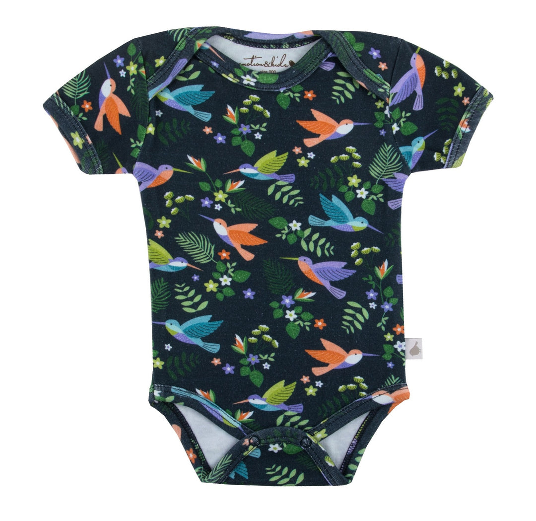 Hummingbirds Organic Short Sleeve Bodysuit
